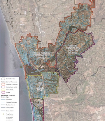 San Elijo JPA Sanitary Sewer Service Area Map