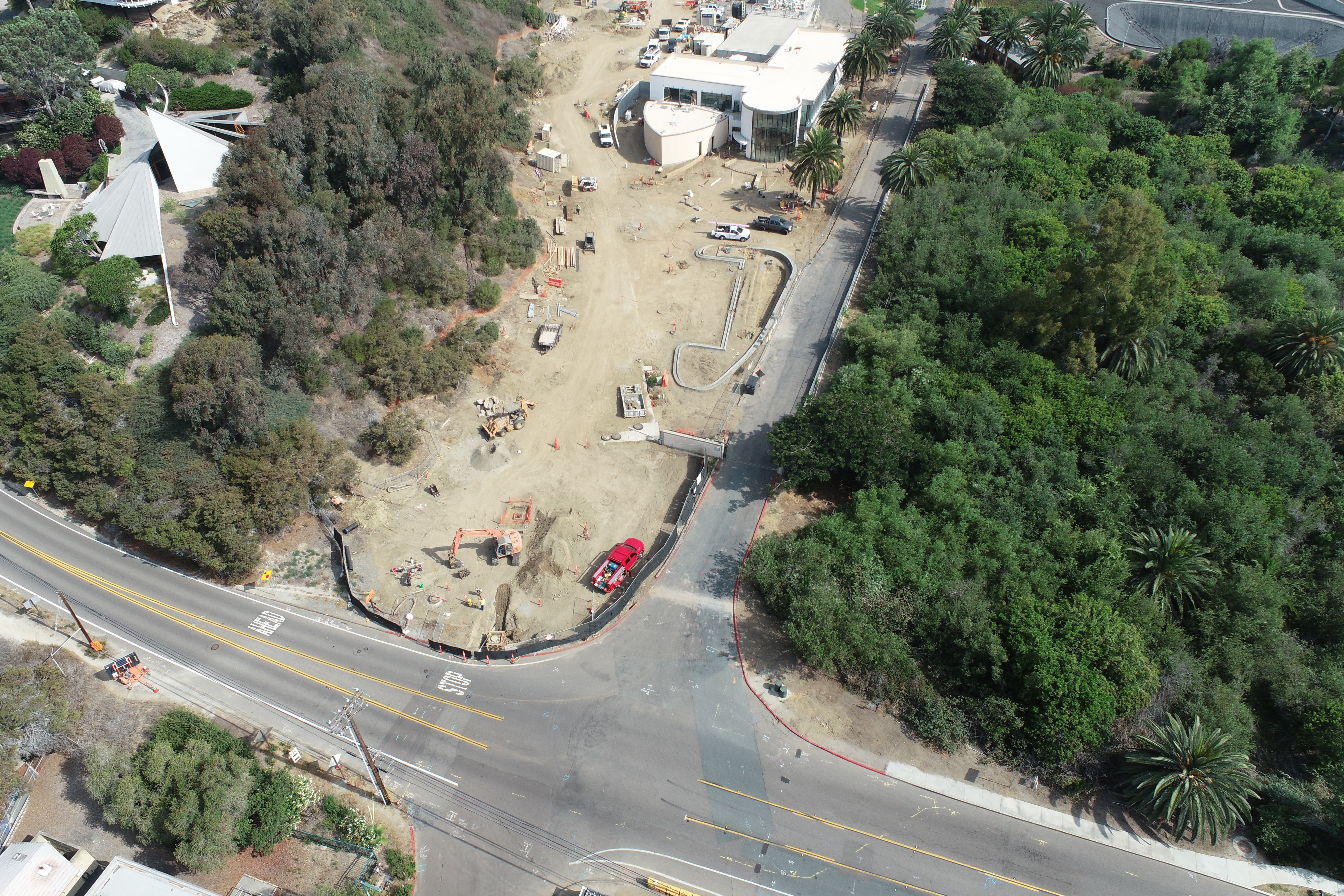 Construction progress on the operations and administration building