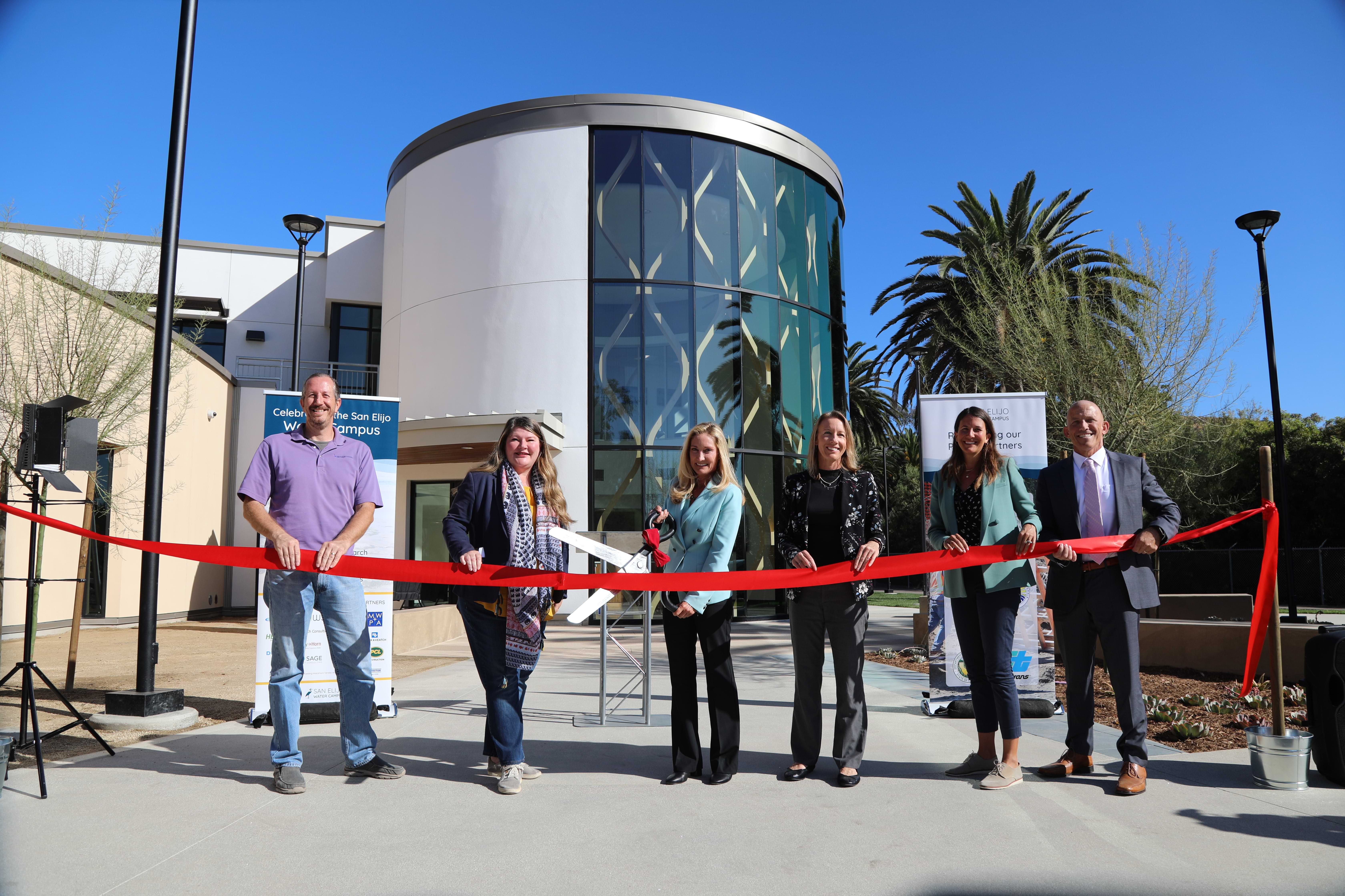 Ribbon-cutting for water campus improvements