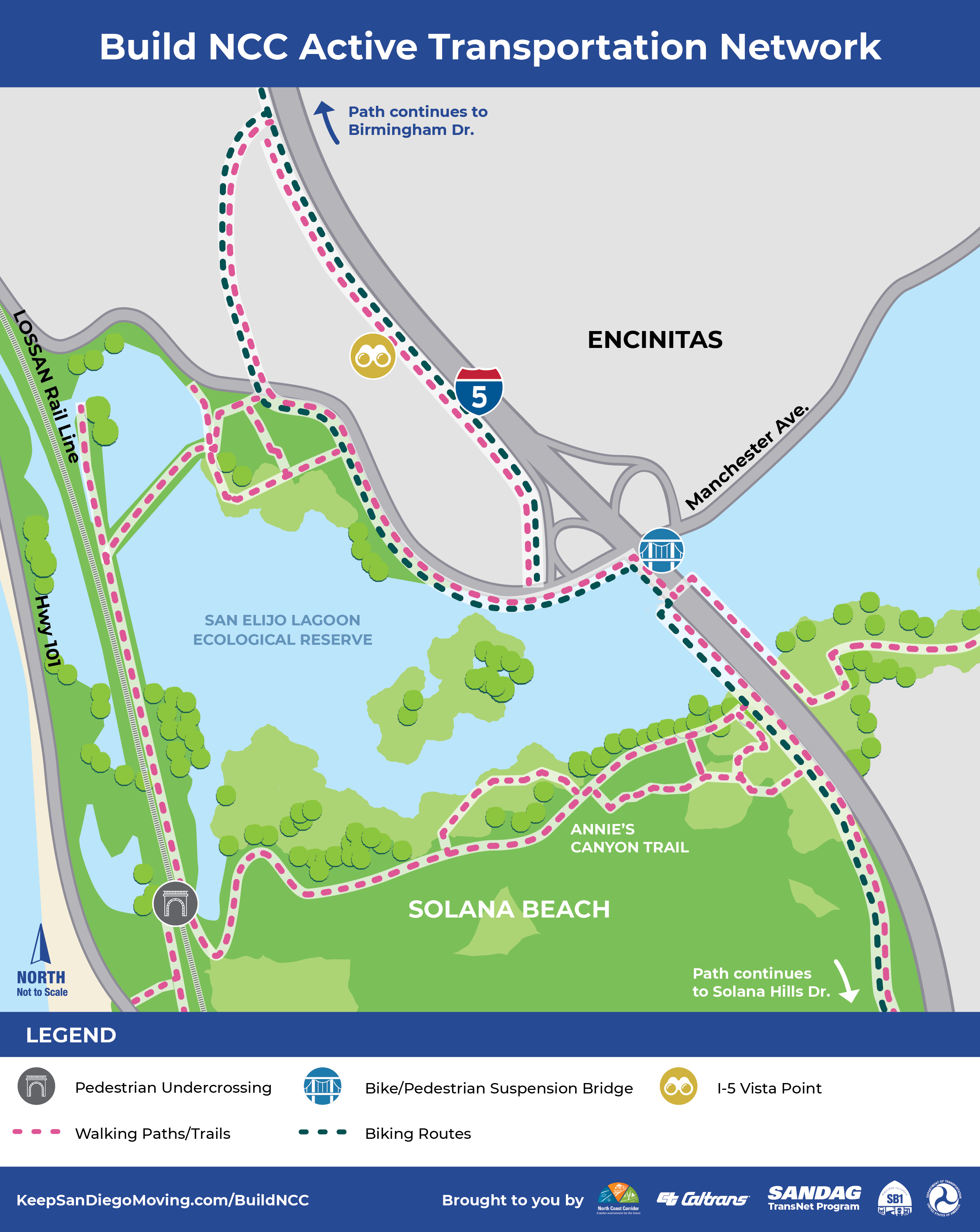 Bike and pedestrian path, parking and vehicle charging at Water Campus