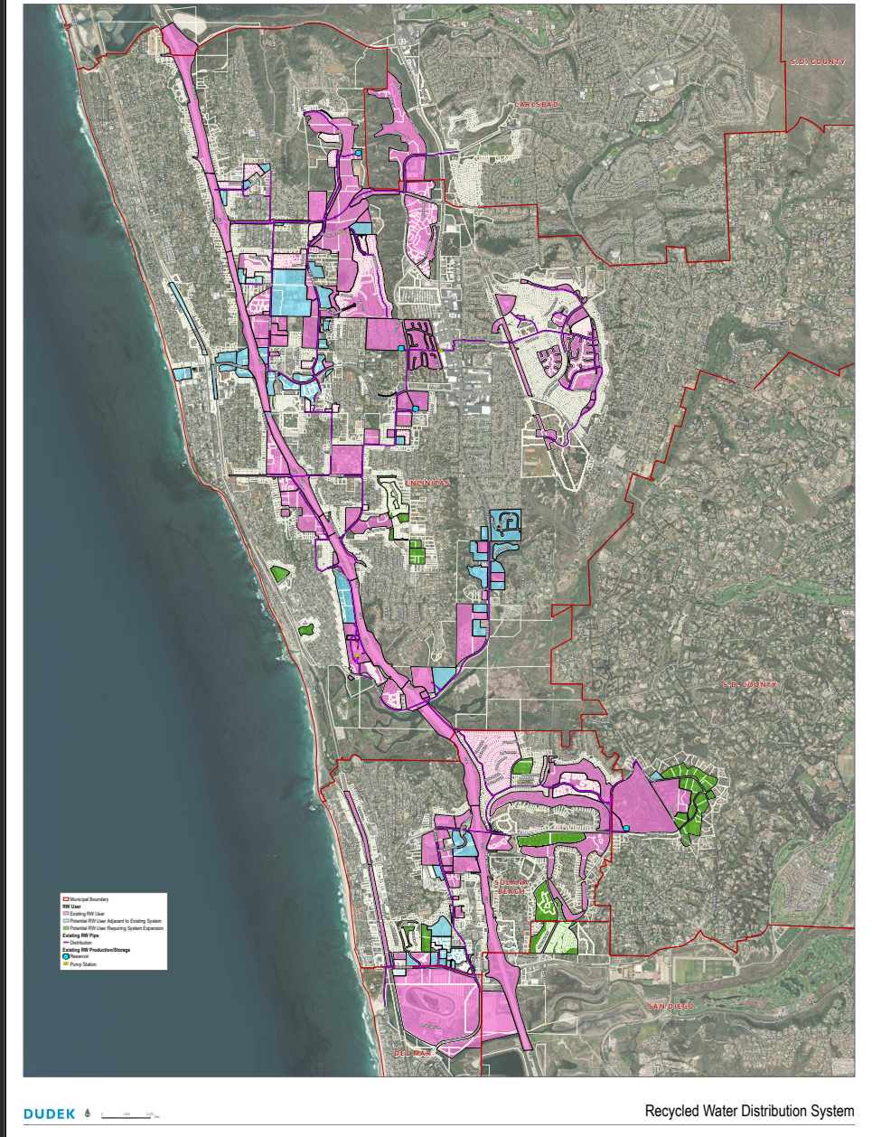Recycled Water Service Area Map San Elijo JPA Recycled Water Service Area Map